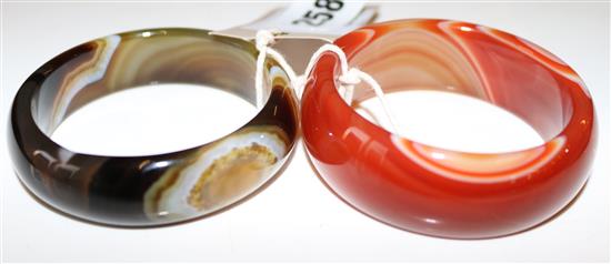 2 agate bangles